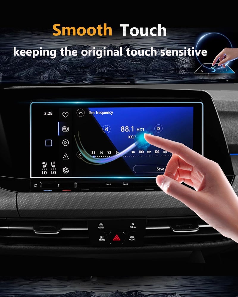 VIAROOM 2 Pack Screen Protector For Volkswagen Golf GTI/R (MK8) 2022-2024,10" Infotainment Screen & Instrument Cluster Tempered Glass Film For VW Golf 8 2024 2023 Accessories - Image 3